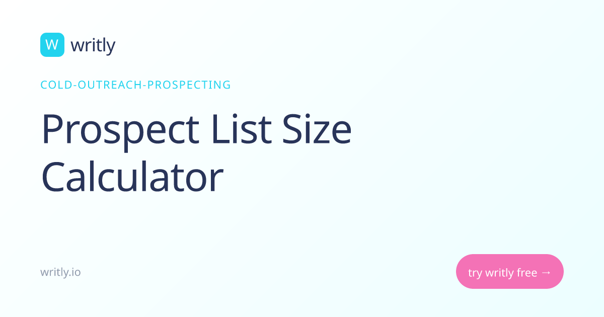 Free Prospect List Size Calculator